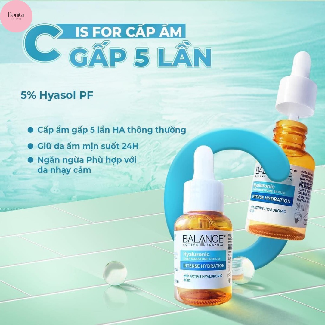 Tinh Chất Cấp Nước Dưỡng Ẩm Da Balance Hyaluronic Deep Moisture Serum 30ml