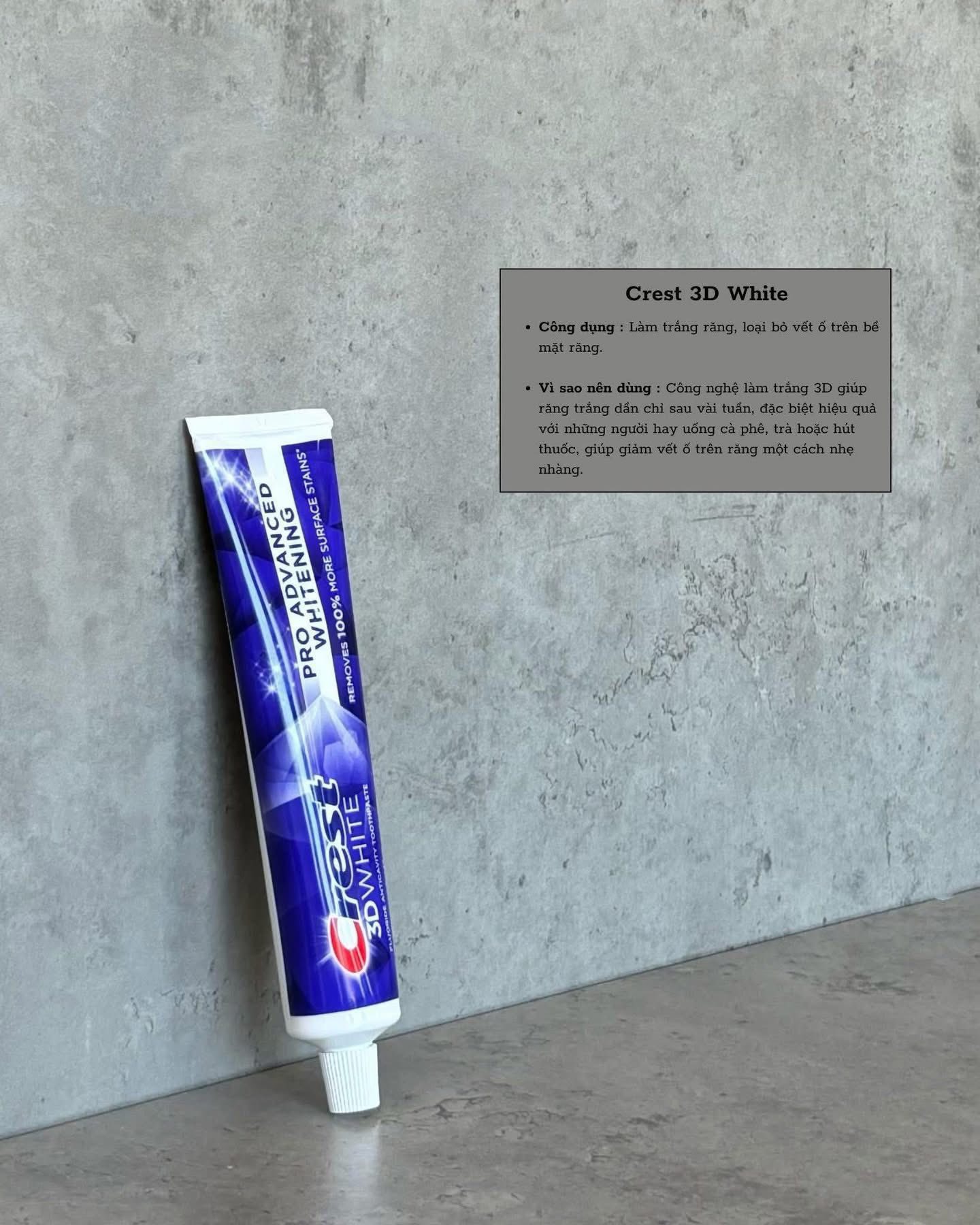 Kem đánh răng Crest 3D White Radiant Mint