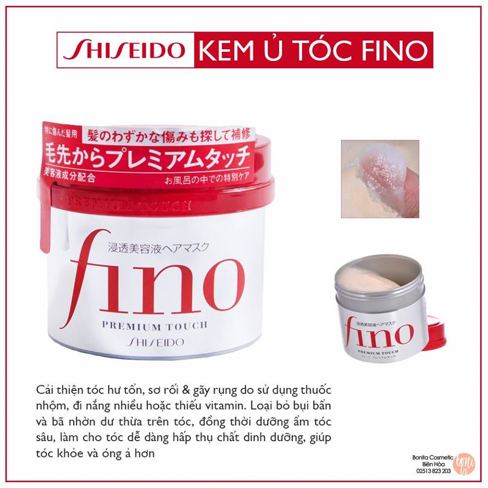 Kem ủ và hấp tóc Fino Shiseido 230g Nhật