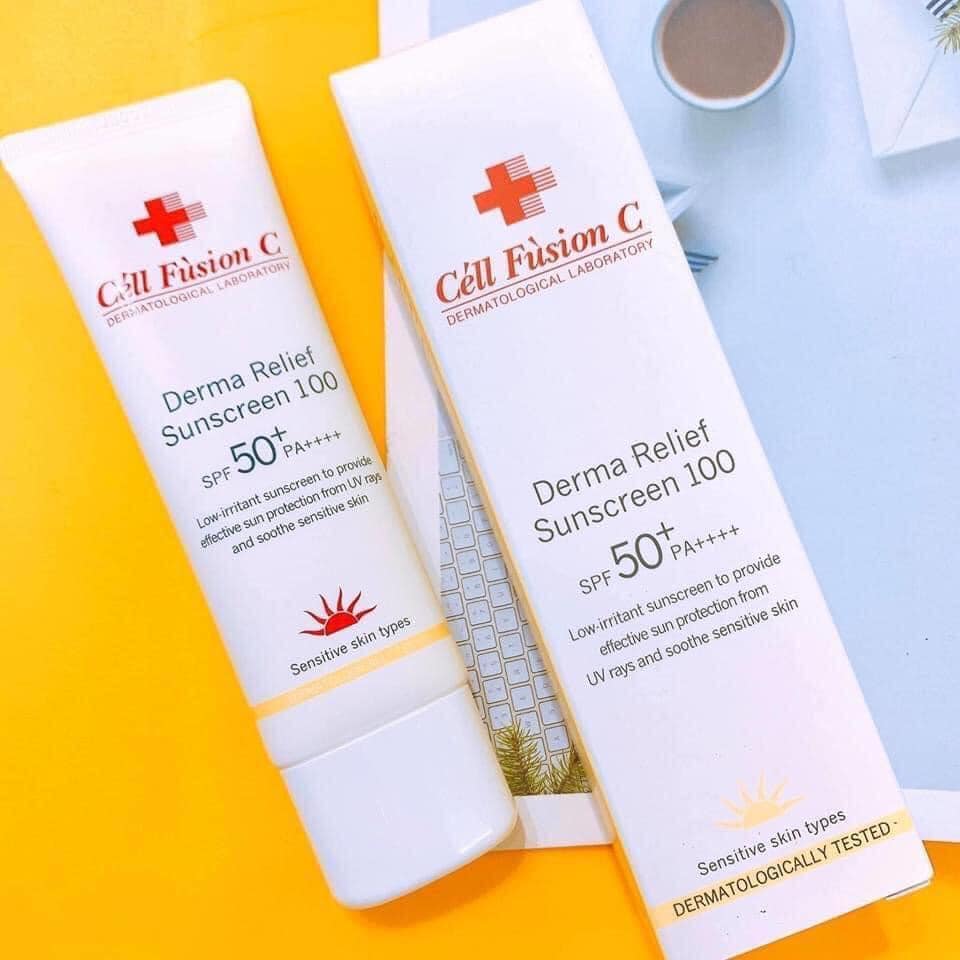 Kem Chống Nắng Cell Fusion C Derma Relief Sunscreen 100 SPF 50+ PA++++ (50ml)
