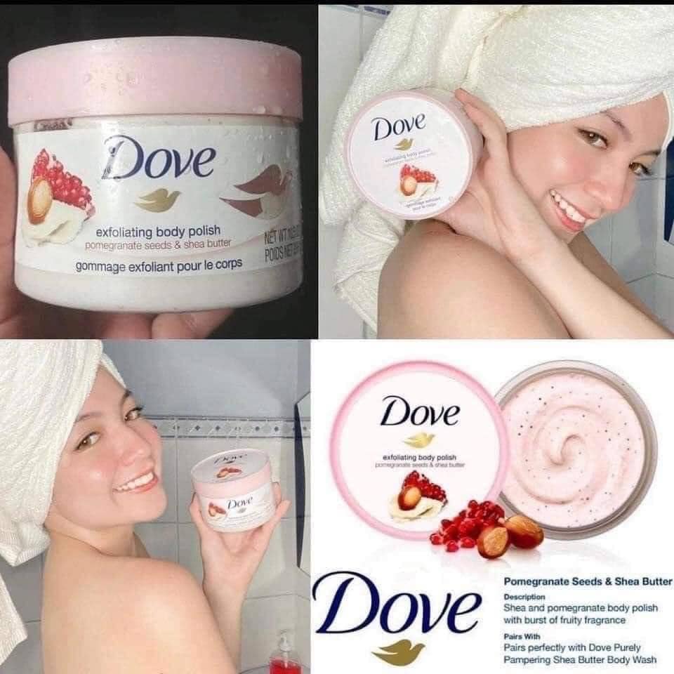 Tẩy Tế Bào Chết Toàn Thân Dove Exfoliating Body Polish (50g) – Bonita  Cosmetic Shop